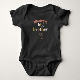 Promoted to Big Brother Childbirth Newborn  Baby Bodysuit