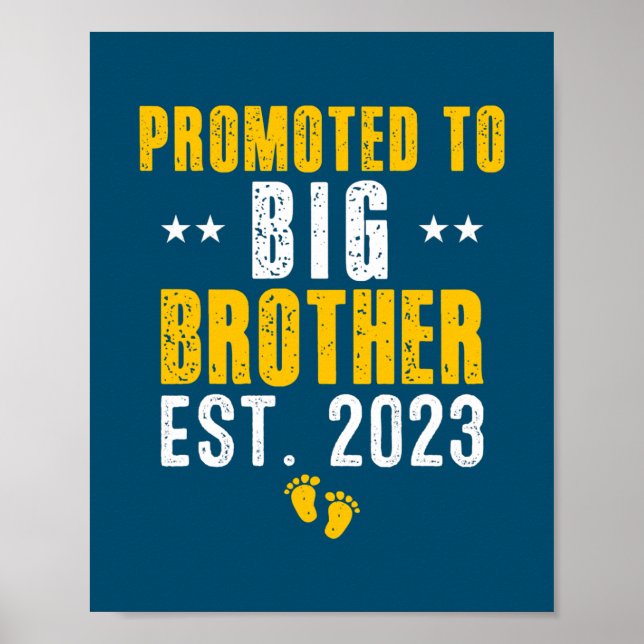 Promoted To Big Brother Est 2023 Vintage Soon To Poster (Front)