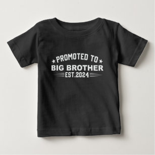 Promoted to Big Brother Est.2024 Baby T-Shirt