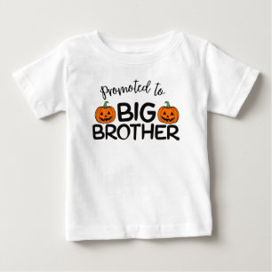 Promoted to Big Brother Halloween Pumpkin  Baby T-Shirt