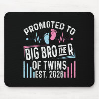 Promoted To Big Brother Of Twins Est 2026 Baby Sho