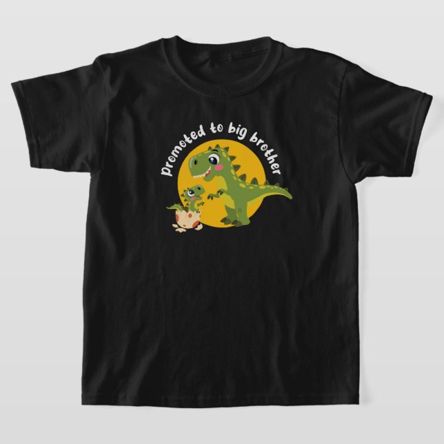 Promoted to big brother (on dark colours) T-Shirt (Laydown)
