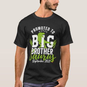 Promoted to Big Brother Saurus 2021 Dinosaur Septe T-Shirt