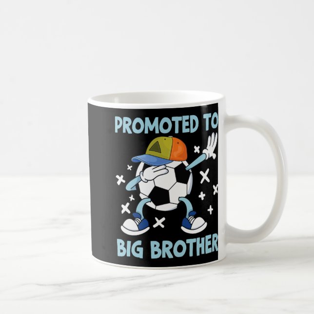 Promoted To Big Brother Soccer Design  Coffee Mug (Right)
