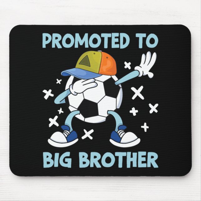 Promoted To Big Brother Soccer Design  Mouse Mat (Front)