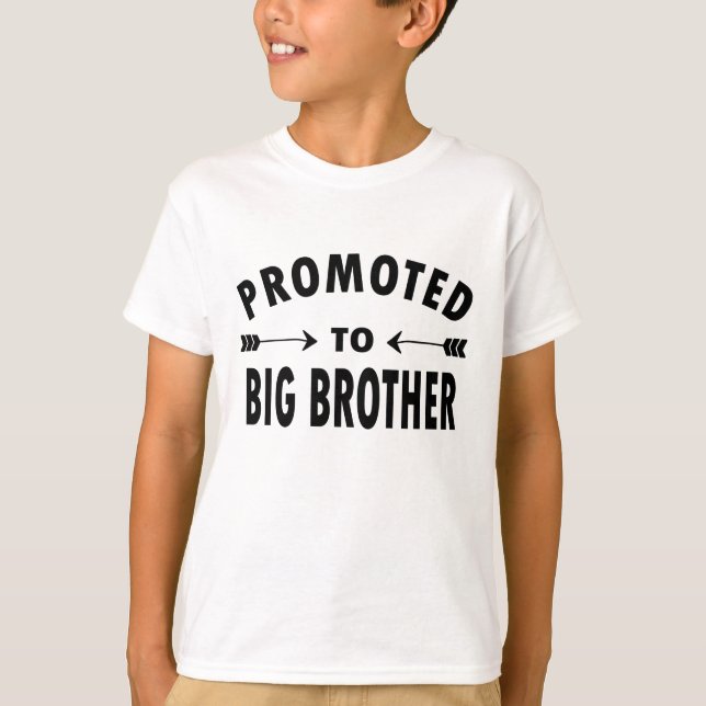 Promoted to big brother t-shirt (Front)