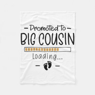 Promoted To Big Cousin - 1st Pregnancy Announcemen Fleece Blanket
