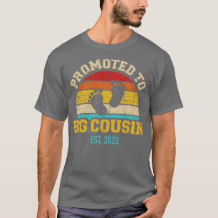 Promoted to big cousin 2022 pregnancy announcement T-Shirt