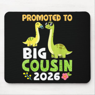 Promoted To Big Cousin 2026 Cute Dinosaur Family T Mouse Mat