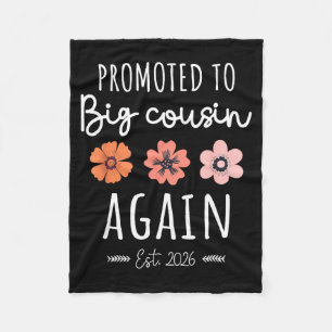 Promoted To Big Cousin Again 2026 2nd Pregnancy An Fleece Blanket