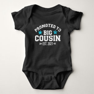 Promoted to big cousin established 2021 baby bodysuit