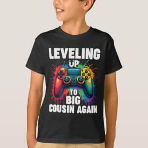 Promoted To Big Cousin Gamer Levelling Up To Big C T-Shirt