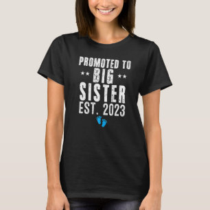 Promoted To Big Sis 2023 It's A Boy Pregnancy Anno T-Shirt