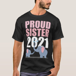 Promoted To Big Sister 2021 Toddler Girl Elephant T-Shirt