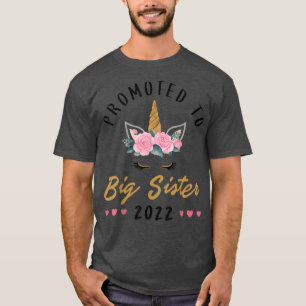 Promoted to Big Sister 2022 Unicorn T-Shirt
