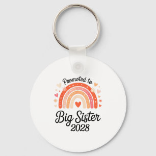 Promoted To Big Sister 2028 New Baby Pregnancy Ann Key Ring
