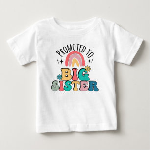 Promoted to big sister, Boho Design for pregnancy  Baby T-Shirt