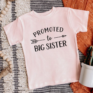 Promoted to Big Sister New Baby Announcement Maternity T-Shirt