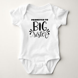 Promoted to big sister - Pregnancy announcement Baby Bodysuit
