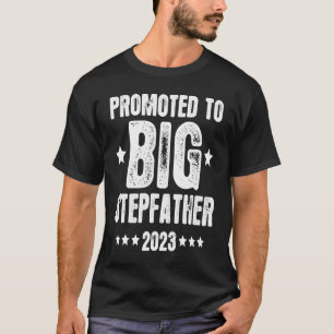 Promoted To Big Stepfather 2023 for Kids Toddler Y T-Shirt