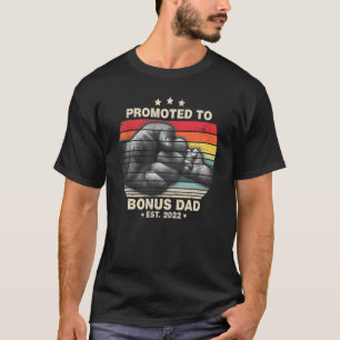 Promoted To Bonus Dad Est 2022 Men First Time Step T-Shirt