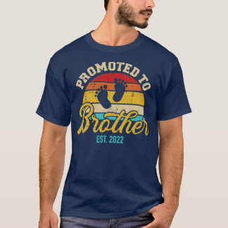 Promoted to brother 2022 vintage retro T-Shirt