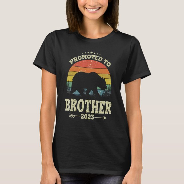 Promoted To Brother Bear new Dad 2023 Mens T-Shirt (Front)