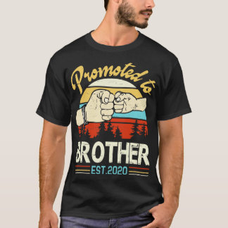 Promoted To Brother Est 2020 Happy Father Parent S T-Shirt