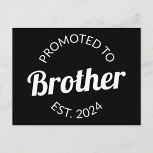 Promoted To Brother Est. 2024 I Postcard