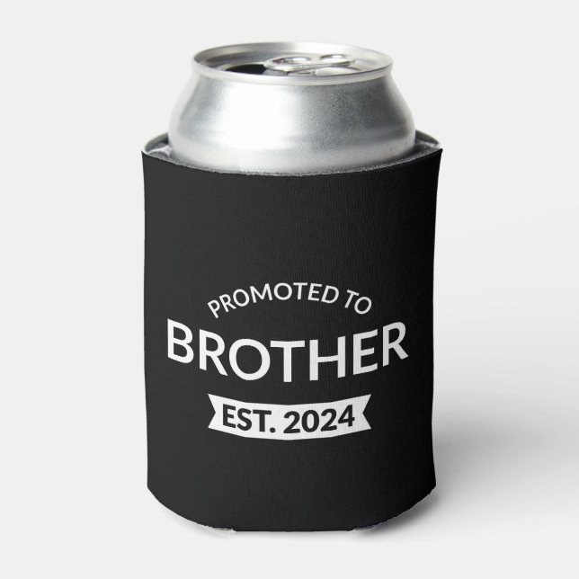 Promoted To Brother Est. 2024 II Can Cooler (Can Front)