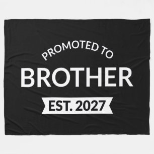 Promoted To Brother Est 2027 Big Brother II Fleece Blanket
