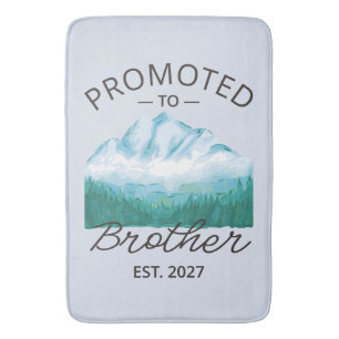 Promoted To Brother Est 2027 Big Brother VI Bath Mat