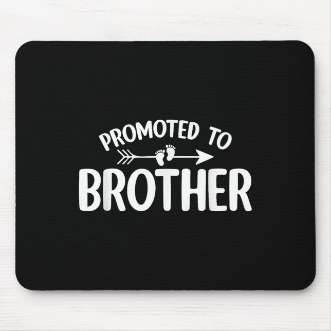 Promoted To Brother Funny Pregnancy Announcement B Mouse Mat (Front)