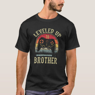 Promoted To Brother Gamer Levelled Up To Brother 2 T-Shirt
