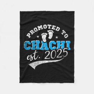 Promoted To Chachi 2025 New Indian Aunt Vintage Fleece Blanket