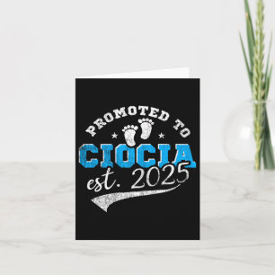 Promoted To Ciocia 2025 New Lish Aunt Vintage Card