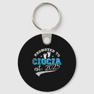 Promoted To Ciocia 2025 New Lish Aunt Vintage Key Ring