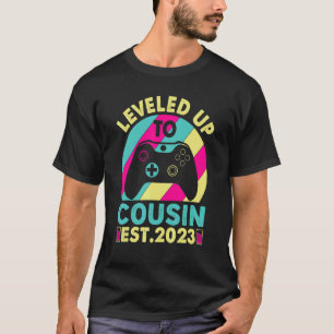 Promoted To Cousin 2023 Gamer Girl Leveled Up To B T-Shirt