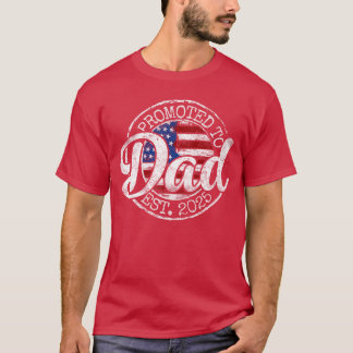 Promoted to Dad Est 2025 Daddy to Be Gifts Firstim T-Shirt