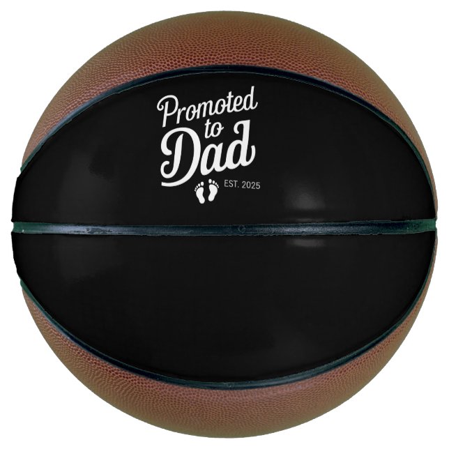 Promoted To Dad EST 2025 Funny Soon To Be Dad Basketball (Front)