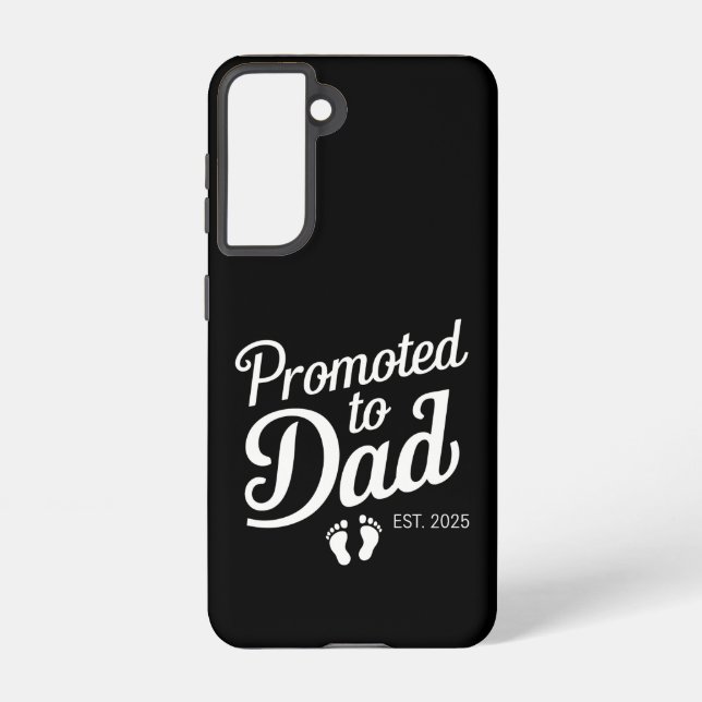 Promoted To Dad EST 2025 Funny Soon To Be Dad Samsung Galaxy S21 Case (Back)