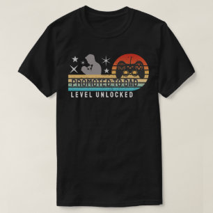 Promoted to Dad – Level Unlocked T-Shirt
