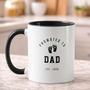 Promoted to Dad Mug New Dad Gift Idea
