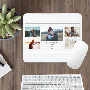 Promoted to Dad Photo Collage – Personalized Mouse Mat