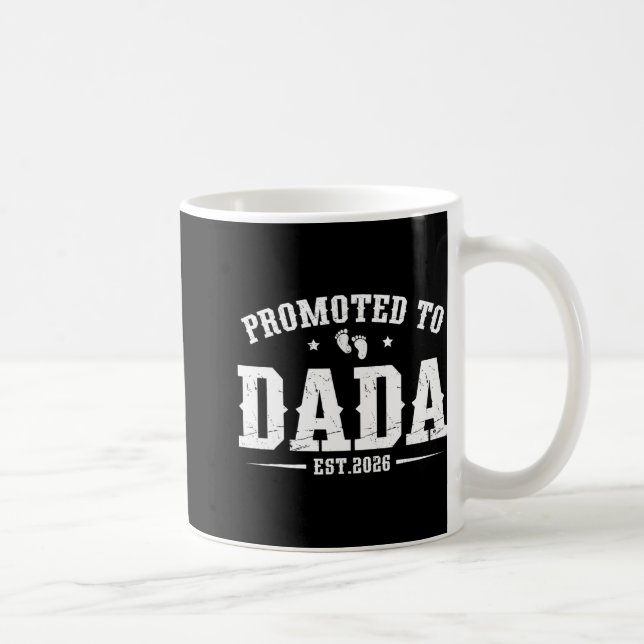 Promoted To Dada Est. 2026 Father 2026 Dad Est. 20 Coffee Mug (Right)