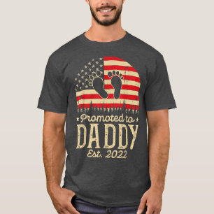 Promoted To Daddy 2022 First Time Fathers Day New  T-Shirt