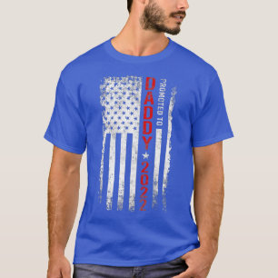 Promoted To Daddy 2022 First Time Fathers Day New T-Shirt
