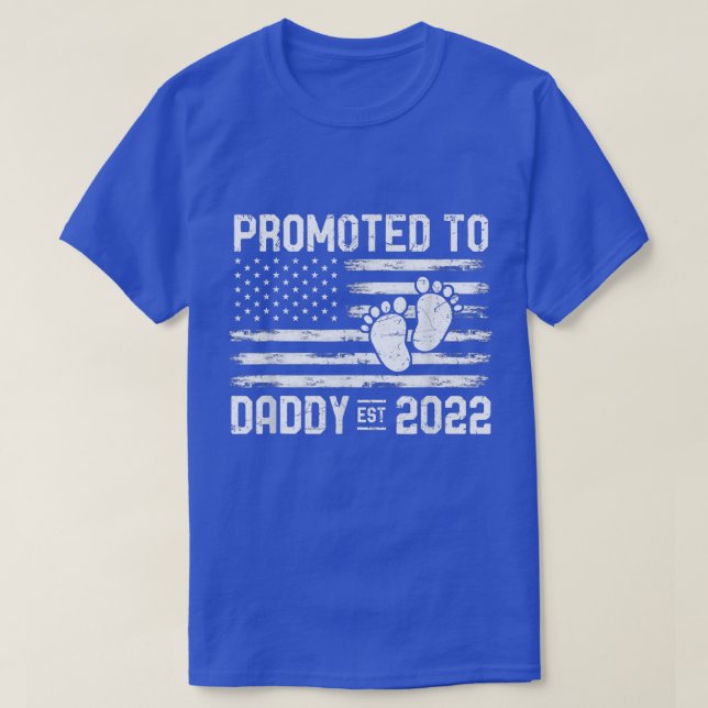 Promoted To Daddy 2022 First Time Father's Day New T-Shirt (Design Front)