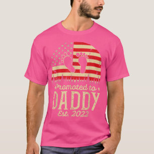 Promoted To Daddy 2022 First Time Fathers Day New T-Shirt