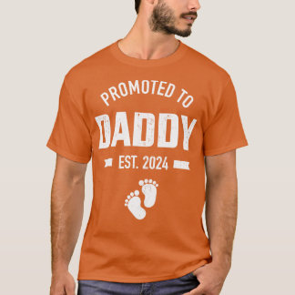 Promoted to daddy 2024 for first time fathers day  T-Shirt